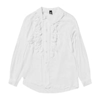 Black CDG Ruffled Polyester Shirt