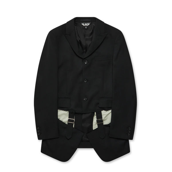 Black CDG FW23 Buckle Detail Jacket COMME des GAR ONS Germany