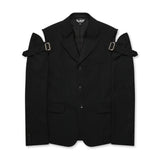 Black CDG FW23 / Shoulder Buckle Detail Jacket
