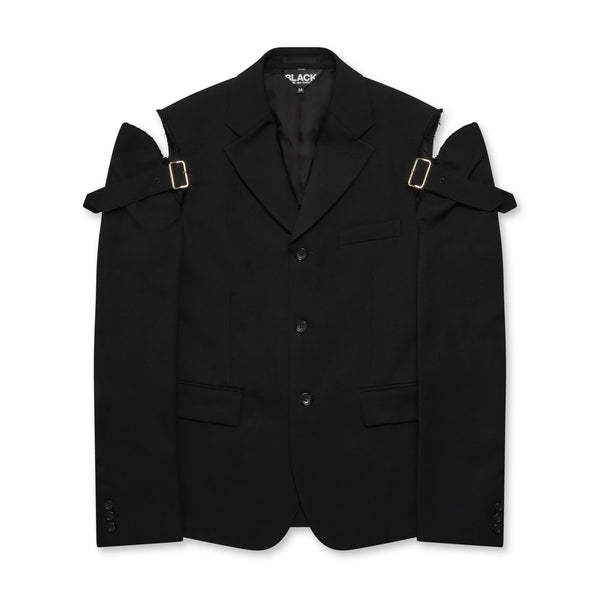 Black CDG FW23 / Shoulder Buckle Detail Jacket