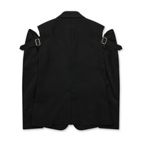 Black CDG FW23 / Shoulder Buckle Detail Jacket