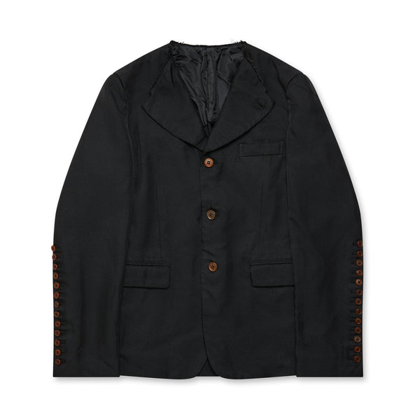 Black CDG FW23 / Deconstructed Collar Jacket