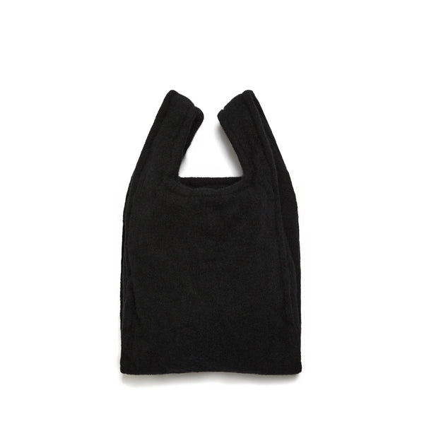 Black CDG FW23 / Wool Tote Bag
