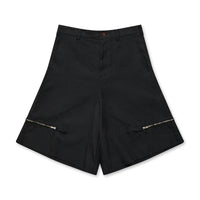 Black CDG FW23 / Zip Shorts