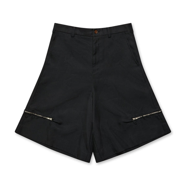 Black CDG FW23 / Reißverschluss Shorts