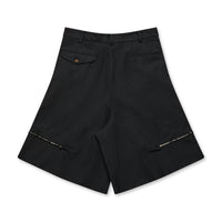 Black CDG FW23 / Zip Shorts