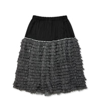 Black CDG FW23 / Layered Ruffle Skirt