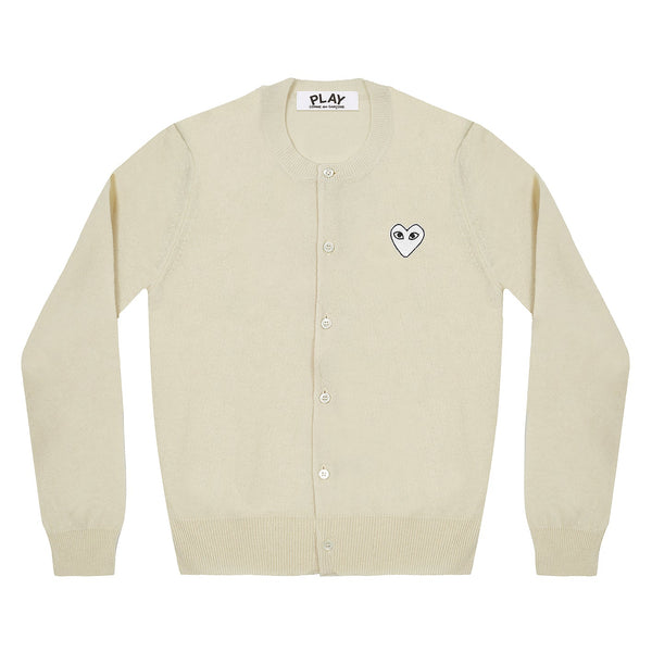 Comme des garcons play cardigan beige Clearance