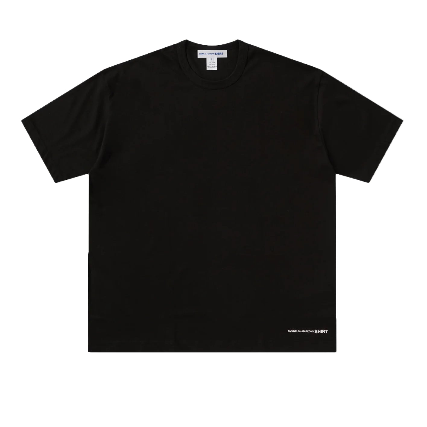 CDG SHIRT Logo Big T Shirt Schwarz