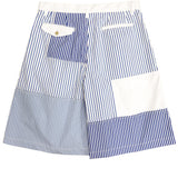 CDG SHIRT Patchwork Striped Shorts