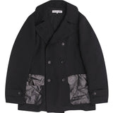 CDG SHIRT Doppelreihiger Kurzmantel mit aufgesetzten Taschen