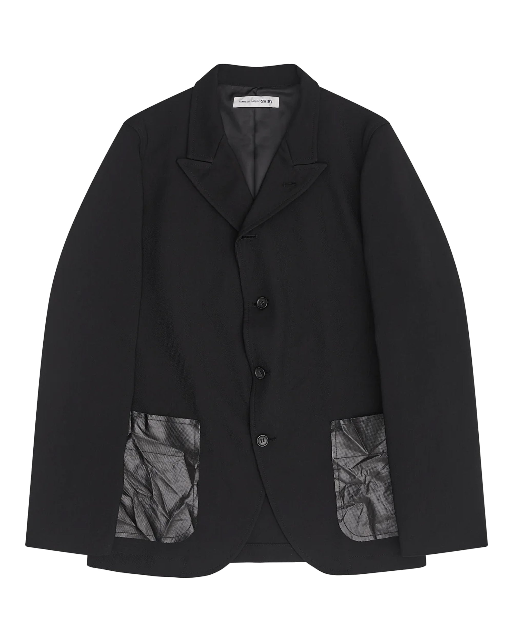 comme des garcons shirt 中綿コート comme des garçons shirt woven shirt (white / blue) | a.plus