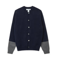 CDG Shirt Forever - Men's Cardigan Bi-Tone Navy/Grey