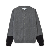 CDG Shirt Forever - Men's Cardigan Bi-Tone Grey/Black