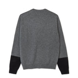 CDG Shirt Forever - Men's Cardigan Bi-Tone Grey/Black