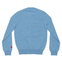 Play Comme des Garçons Ladies's Cardigan - Light Blue / Red Heart