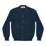 Play Comme des Garçons Men's Cardigan - Blue Gray / Red Heart