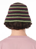 Rassvet Striped Knitted Bucket Hat