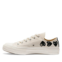 Comme des Garçons x CONVERSE PLAY Chuck Taylor'70  Multiheart / Low Top / Cremefarben