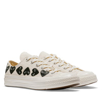 Comme des Garçons x CONVERSE PLAY Chuck Taylor'70  Multiheart / Low Top / Cremefarben