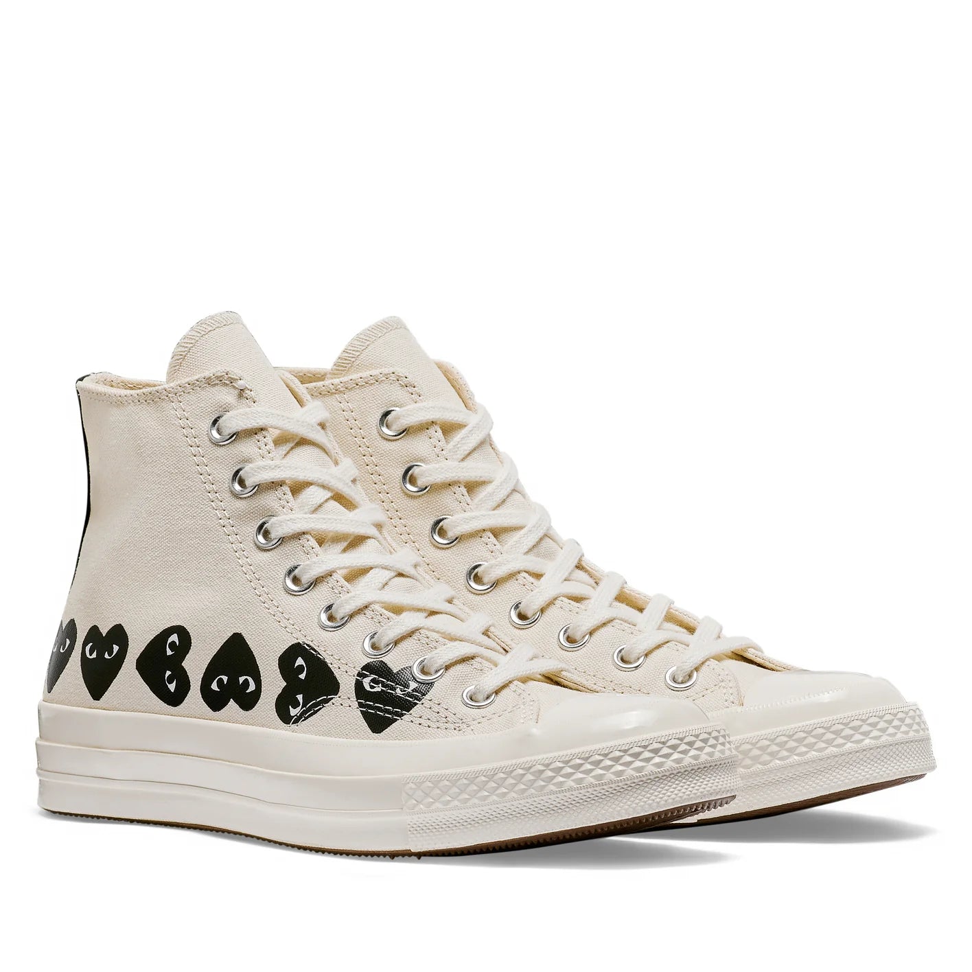 CDG PLAY x CONVERSE Chuck Taylor 70 Multiheart High Top Off White COMME des GARCONS Germany