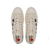 CDG PLAY x CONVERSE Chuck Taylor'70  Multiheart / High Top / Off-White