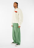 SKY HIGH FARM / SHEARLING BOMBER JACKET LEATHER