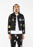 Sky High Farm FW23 / Unisex Charm Print Denim Jacket
