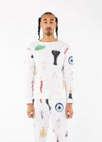 Sky High Farm FW23 / Unisex Charm Waffle Long-sleeve T-shirt
