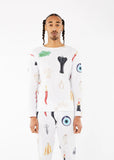 Sky High Farm FW23 / Unisex Charm Waffle Long-sleeve T-shirt