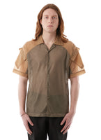Olly Shinder Fall/Winter 2023 - Shortsleeved Army Shirt (Mesh Body)