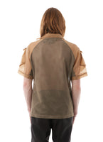 Olly Shinder Fall/Winter 2023 - Shortsleeved Army Shirt (Mesh Body)