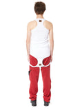 Olly Shinder Upside Down Vest Dress - White Rib
