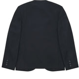 BLACK COMME des GARÇONS Kragenloses Jacket – Schwarz