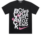 BLACK COMME des GARÇONS x Nike T-Shirt – Schwarz, Stacked Logo