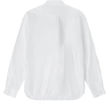BLACK COMME des GARÇONS Asymmetrische Rüschen-Bluse – Weiß