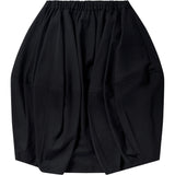 BLACK COMME des GARÇONS Wollgarbadine Ballon-Rock – Schwarz
