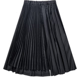 BLACK COMME des GARÇONS Asymmetrischer Falten-Rock – Schwarz