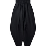 BLACK COMME des GARÇONS Wollgarbadine Ballon-Hose – Schwarz