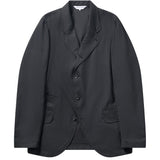 COMME des GARÇONS SHIRT Einreihiges Jacket mit Dobby-Herringbone-Muster – Schwarz