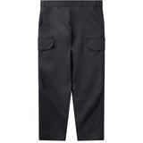 COMME des GARÇONS SHIRT Hose mit Seitentaschen in Dobby-Streifenmuster – Schwarz