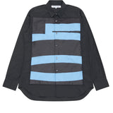 COMME des GARÇONS SHIRT Yui Takada Grafisches Streifen-Motiv Hemd – Schwarz