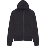 DSM Kei Ninomiya Reißverschluss-Hoodie mit gesticktem Emblem – Schwarz