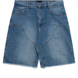 Rassvet Sun Dyed Double Knee Baggy Denim Shorts