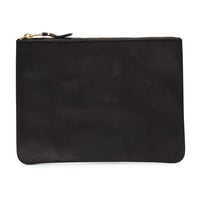 CDG Washed Leather Wallet - Black SA5100WW