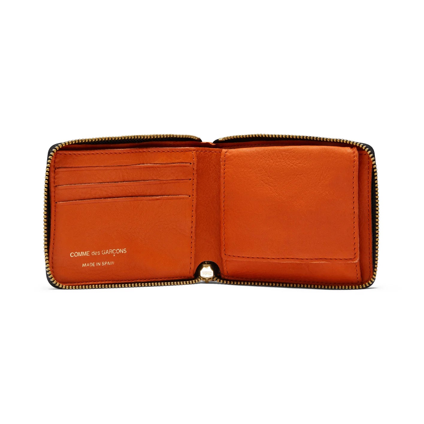 CDG Washed Leather Wallet Burnt Orange SA7100WW