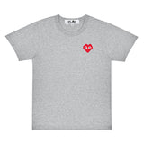 Play Comme des Garçons x Invader T-Shirt -Top Grey / Pixelated Heart & Invader Icons