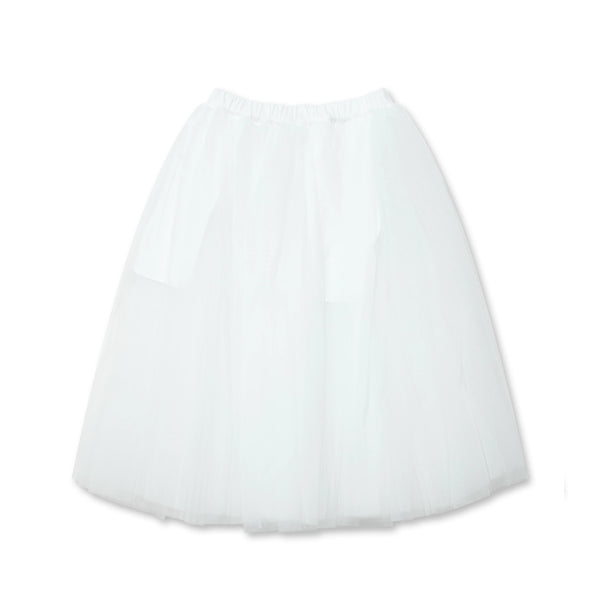 Black CDG SS23 / Tulle Skirt White