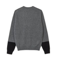 CDG SHIRT FOREVER / FZ-N112-PER-3 / MENS PULLOVER Crew neck Grey / Black