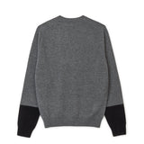 CDG Shirt Forever - Men's Sweater Crew neck - Gray/Black
